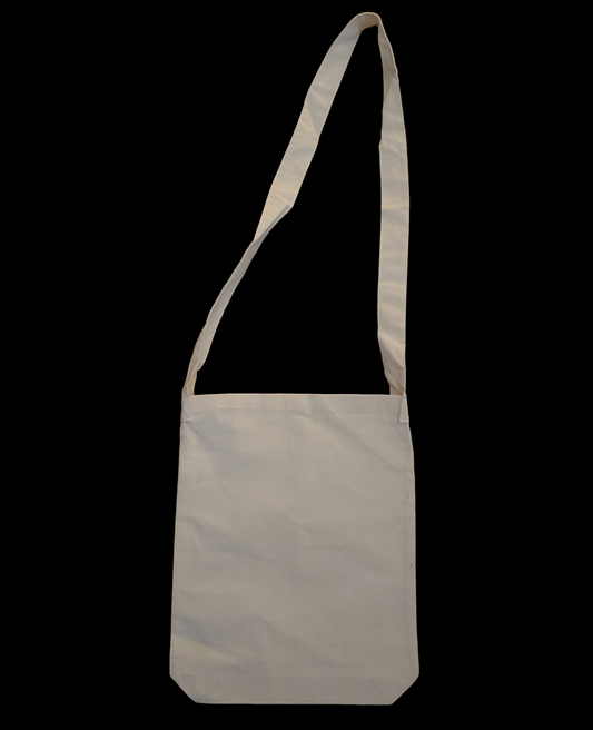 Long Handle ( messenger bag) white canvas bag