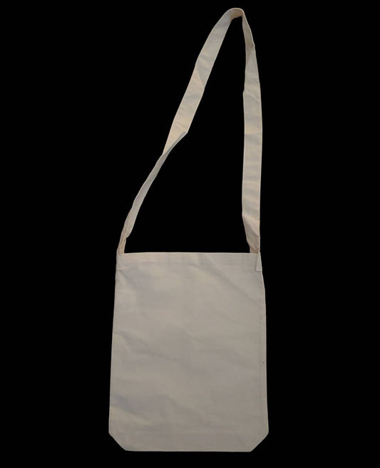 Long Handle ( messenger bag) white canvas bag